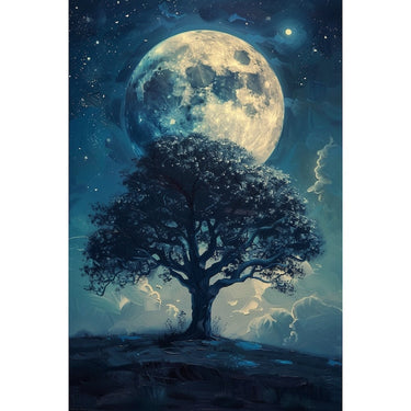Peinture Arbre Lune
